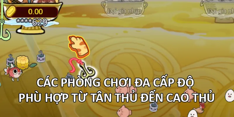 Các phòng chơi đa cấp độ – Phù hợp từ tân thủ đến cao thủ