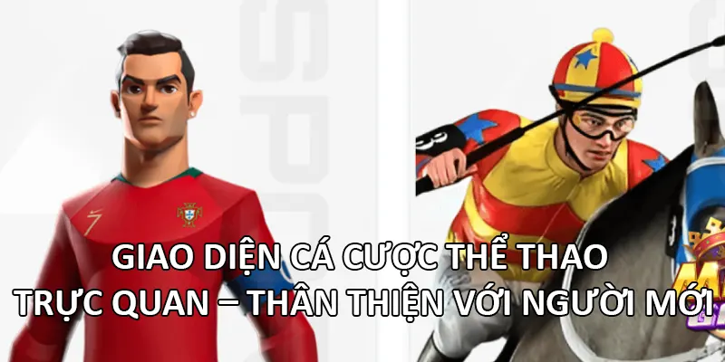Giao diện cá cược trực quan – thân thiện với người mới